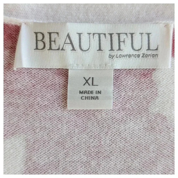 BEAUTIFUL by Lawrence Zarian Floral Print Cardigan Size XL - Picture 5 of 8